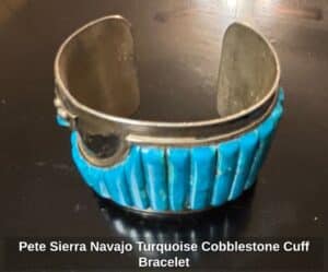 Pete-Sierra-Navajo-Turquoise-Cobblestone-Cuff-Bracelet