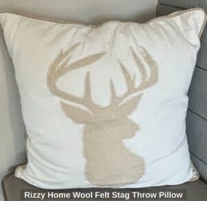 Rizzy-Home-Wool-Felt-Stag-Throw-Pillow