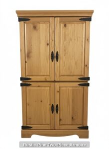 Rustic-Pine-Two-Piece-Armoire