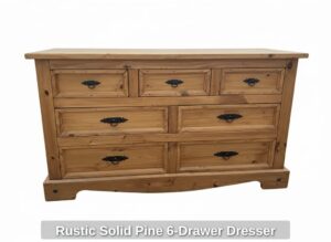 Rustic-Solid-Pine-Drawer-Dresser-second-image
