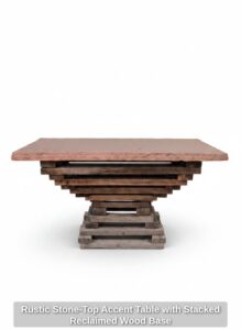 Rustic-Stone-Top-Accent-Table-with-Stacked-Reclaimed-Wood-Base