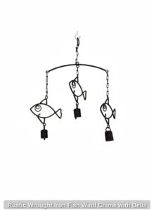 Rustic-Wrought-Iron-Fish-Wind-Chime-with-Bells