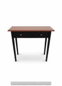 Shaker-Style-Pine-Console-Table
