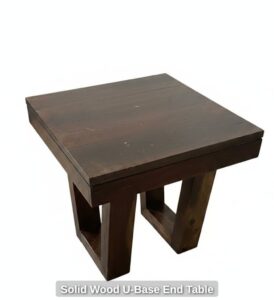 Solid-Wood-U-Base-End-Table