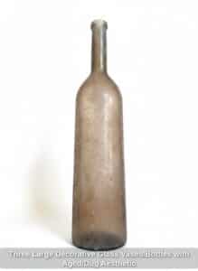Three-Large-Decorative-Glass-Vases-or-Bottles-with-Aged-or-Dug-Aesthetic-fourth-image
