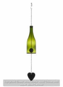Upcycled-Green-Wine-Bottle-Wind-Chime-with-Heart-Wind-Catcher