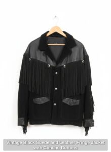 Vintage-Black-Suede-and-Leather-Fringe-Jacket-with-Concho-Buttons