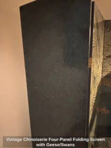 Vintage-Chinoiserie-Four-Panel-Folding-Screen-with-Geese-or-Swans-third-image