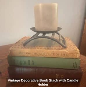 Vintage-Decorative-Book-Stack-with-Candle-Holder