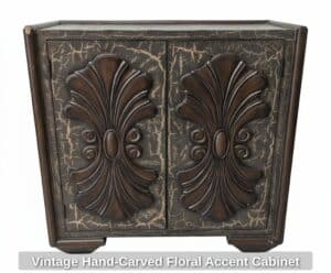 Vintage-Hand-Carved-Floral-Accent-Cabinet