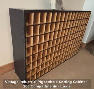 Vintage-Industrial-Pigeonhole-Sorting-Cabinet-Compartments-Large-second-image