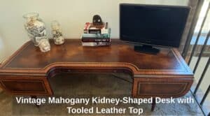 Vintage-Mahogany-Kidney-Shaped-Desk-with-Tooled-Leather-Top