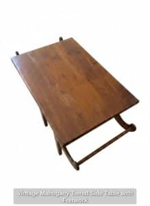 Vintage-Mahogany-Tiered-Side-Table-with-Fretwork-second-image