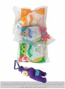 Vintage-McDonalds-Teletubbies-Happy-Meal-Toys-and-Jingle-Bell-Wreath-second-image