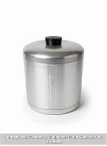 Vintage-Mid-Century-Aluminum-Flour-Canister-by-Kromex