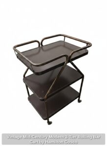 Vintage-Mid-Century-Modern-Tier-Rolling-Bar-Cart-by-Hamilton-Cosco