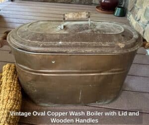 Vintage-Oval-Copper-Wash-Boiler-with-Lid-and-Wooden-Handles