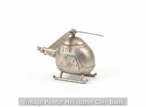 Vintage-Pewter-Helicopter-Coin-Bank