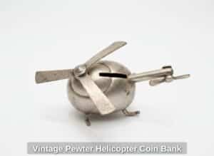 Vintage-Pewter-Helicopter-Coin-Bank-second-image