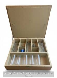 Vintage-Portable-Bar-Set-with-Decanters-and-Glasses