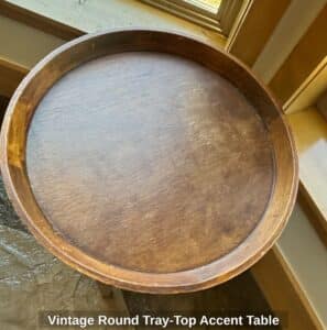 Vintage-Round-Tray-Top-Accent-Table-second-image
