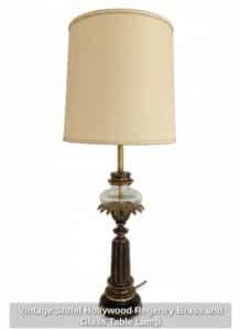 Vintage-Stiffel-Hollywood-Regency-Brass-and-Glass-Table-Lamp