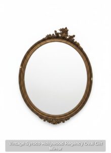 Vintage-Syroco-Hollywood-Regency-Oval-Gilt-Mirror