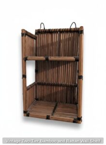 Vintage-Two-Tier-Bamboo-and-Rattan-Wall-Shelf
