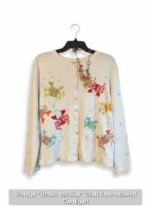 Vintage-Under-the-Sea-Crab-Embroidered-Cardigan
