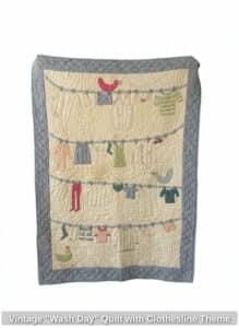 Vintage-Wash-Day-Quilt-with-Clothesline-Theme