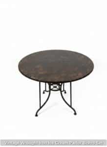 Vintage-Wrought-Iron-Ice-Cream-Parlor-Bistro-Set-second-image