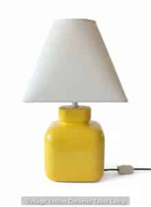 Vintage-Yellow-Ceramic-Table-Lamp