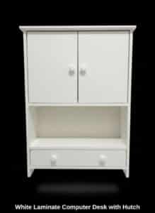 White-Laminate-Computer-Desk-with-Hutch-second-image