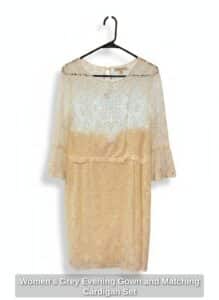 Womens-Grey-Evening-Gown-and-Matching-Cardigan-Set-second-image