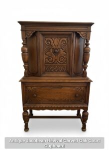 Antique-Jacobean-Revival-Carved-Oak-Court-Cupboard