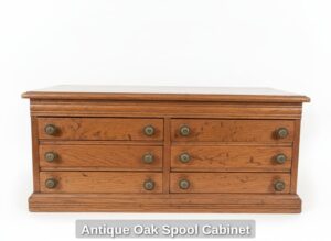 Antique-Oak-Spool-Cabinet