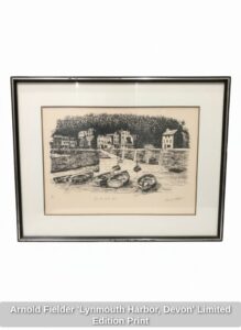 Arnold-Fielder-Lynmouth-Harbor-Devon-Limited-Edition-Print