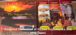 Assorted-Collection-of-Fiction-Audiobooks-and-VHS-Tapes-third-image