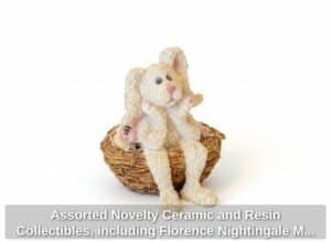 Assorted-Novelty-Ceramic-and-Resin-Collectibles-including-Florence-Nightingale-Mug-and-Bunny-Themed-Easter-Eggs-fifth-image