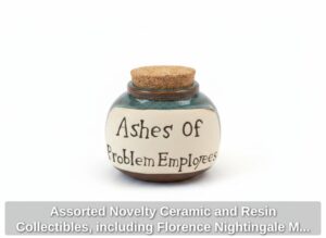 Assorted-Novelty-Ceramic-and-Resin-Collectibles-including-Florence-Nightingale-Mug-and-Bunny-Themed-Easter-Eggs-fourth-image