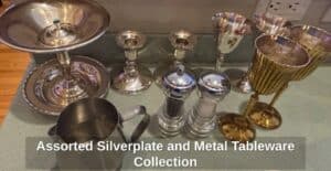 Assorted-Silverplate-and-Metal-Tableware-Collection