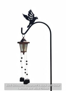 Bird-Silhouette-Shepherds-Hook-with-Solar-Lantern-and-Wind-Chime