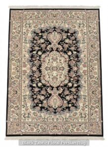 Black-Tabriz-Floral-Persian-Rug