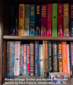 Books-Vintage-Thriller-and-Mystery-Hardcover-Novels-by-Dick-Francis-Alistair-MacLean-John-Grisham-and-Robert-B.-Parker