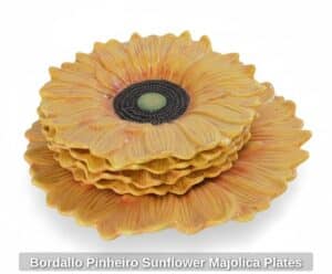 Bordallo-Pinheiro-Sunflower-Majolica-Plates