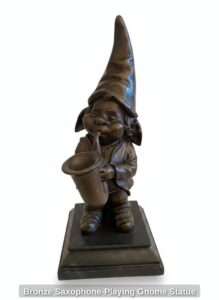 Bronze-Saxophone-Playing-Gnome-Statue