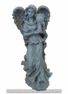 Cast-Stone-Angel-Statue-Holding-Chalice