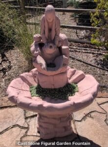 Cast-Stone-Figural-Garden-Fountain