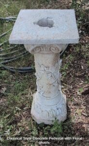 Classical-Style-Concrete-Pedestal-with-Floral-Motifs
