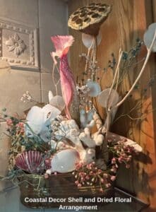 Coastal-Decor-Shell-and-Dried-Floral-Arrangement-second-image
